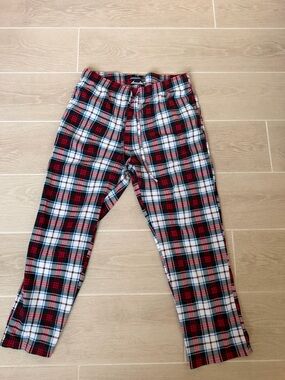 Nautica Red Plaid Sleepwear Top